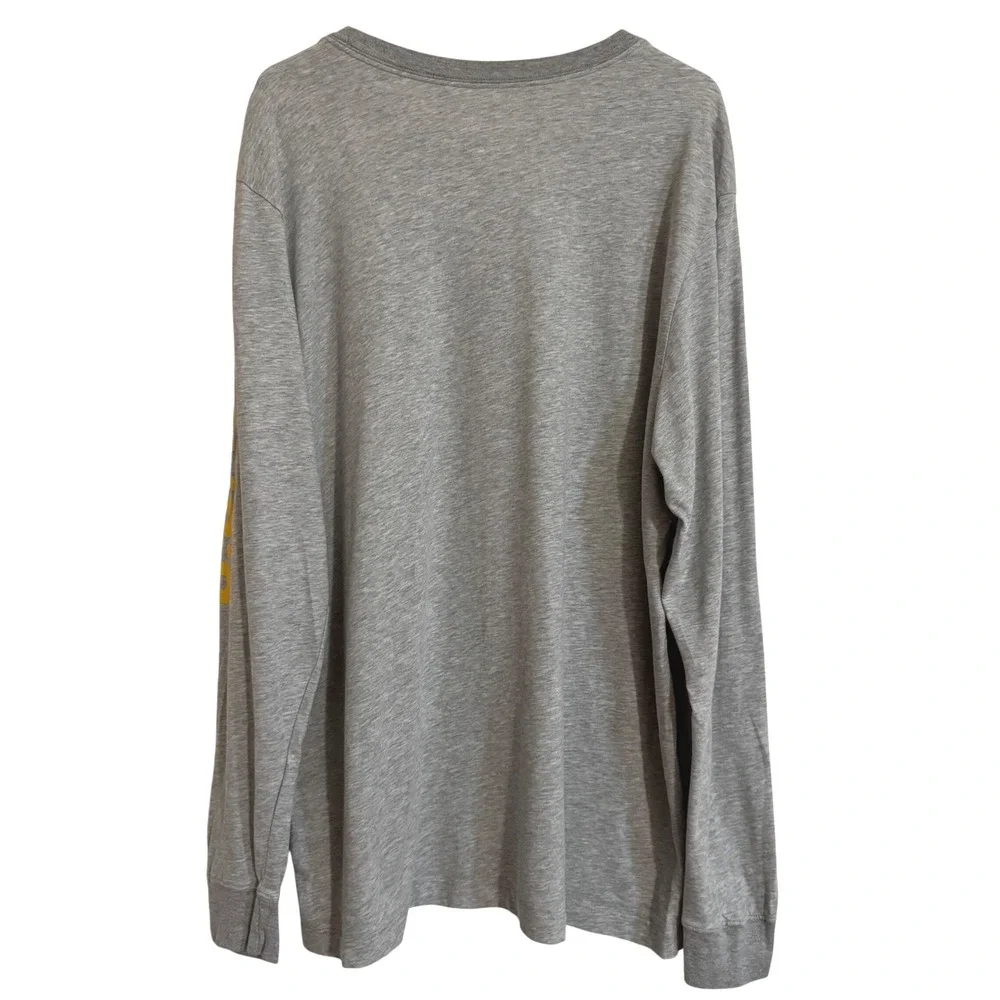 Nike Dri-FIT US Navy Long Sleeve‎ Shirt Gray Yellow XXL